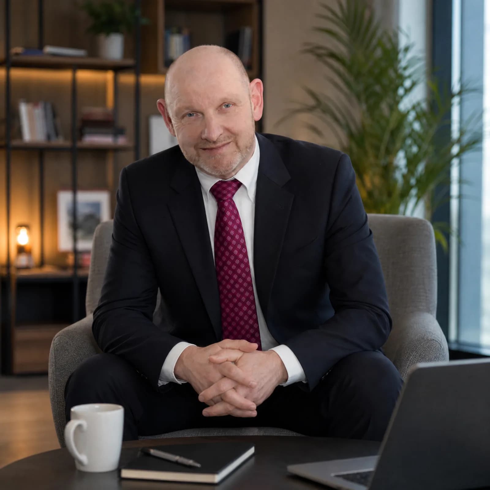 Dirk Schmidt in seinem Büro